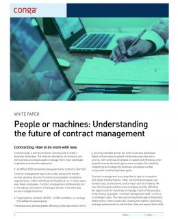 People or Machines: The Future of Contract Management