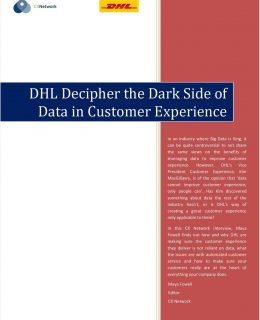 DHL Decipher the Dark Side of Data in Customer Experience