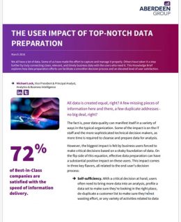 The User Impact of Top-Notch Data Preparation