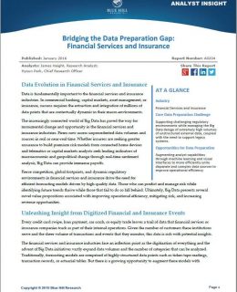 Bridging the Data Prep Gap in Financial Services and Insurance