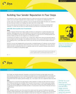 Build your Sender Reputation in Four Steps