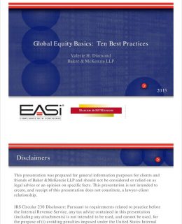 Global Equity Guidebook -- Ten Best Practices