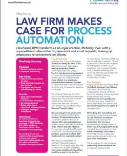 Law Firm Makes Case for Process Automation