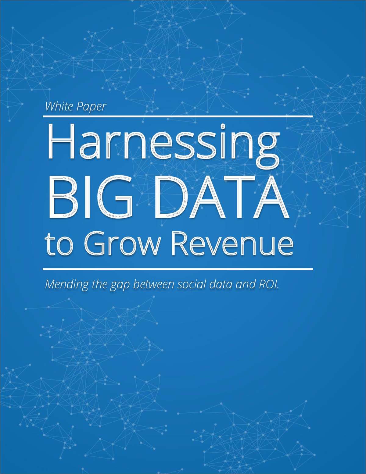 Harnessing Big Data to Grow Revenue