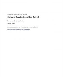 Neocase's Customer Service Best Practices