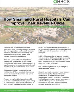 How Small and Rural Hospitals Can Improve Their Revenue Cycle