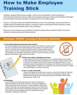 How to Make Employee Learning Stick