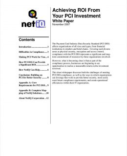 Achieving ROI from Your PCI Investment