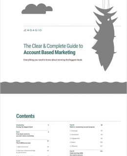 Engagio's Clear and Complete Guide to Account Based Marketing