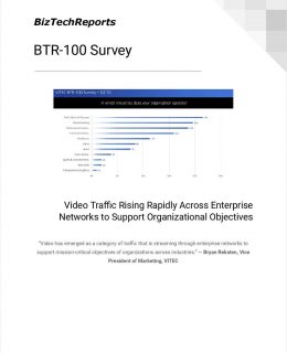 Video Traffic Rising Rapidly Across Enterprise Networks to Support Organizational Objectives