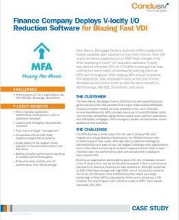 Finance Company Deploys V-locity I/O Reduction Software for Blazing Fast VDI