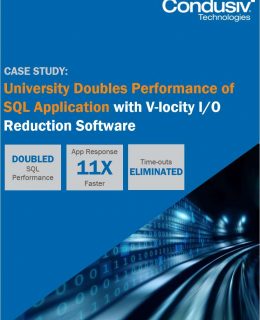 University Doubles Performance of SQL Application with V-locity Throughput Acceleration Software