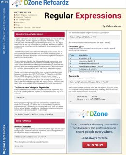 The Essential Regular Expressions Cheat Sheet
