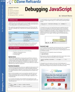 The Essential Debugging JavaScript Cheat Sheet