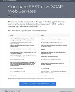 Compare RESTful vs SOAP Web Services