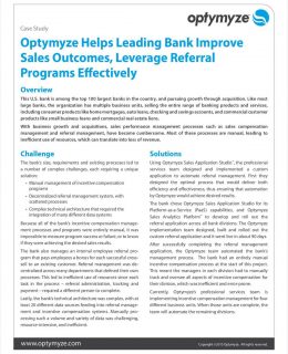 Optymyze Helps Leading Bank Improve Sales Outcomes, Leverage Referral Programs Effectively