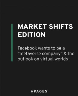 Market Shifts Edition: Facebook wants to be a metaverse company & the outlook on virtual worlds