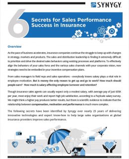 6 Secrets for Sales Performance Success in Insurance