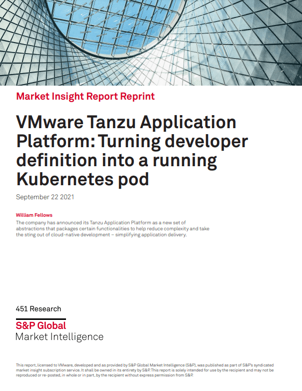 Screenshot 2 2 - VMware Tanzu Application Platform: Turning developer definition into a running Kubernetes pod