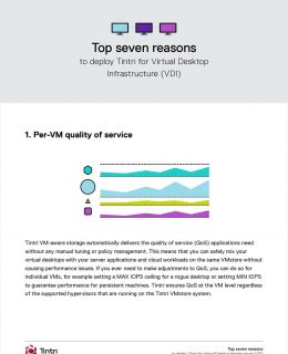 Seven Reasons To Deploy Tintri for VDI