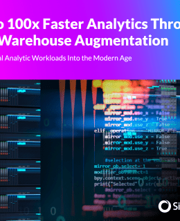 Data Warehouse Augmentation cover 260x320 - 20x to 100x Faster Analytics Through Data Warehouse Augmentation