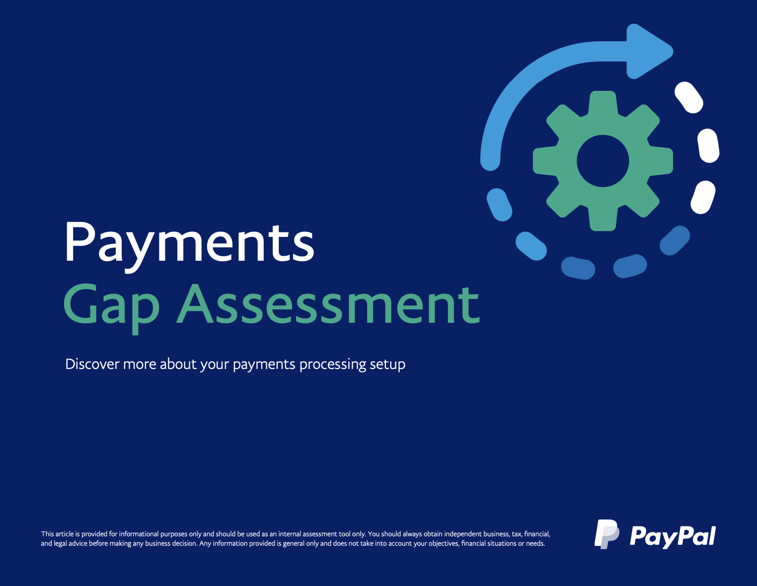 payments gap assessment cover - Paypal make it possible payments gap assessment
