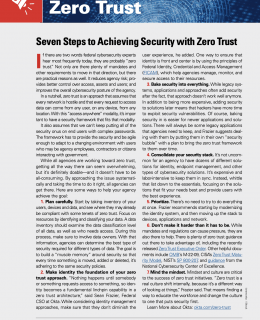 zero trust seven steps cover 260x320 - Seven Steps to Achieving Security with Zero Trust