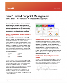 Data Sheet Ivanti Unified Endpoint Management with a Twist 260x320 - Data Sheet: Ivanti Unified Endpoint Management - with a Twist