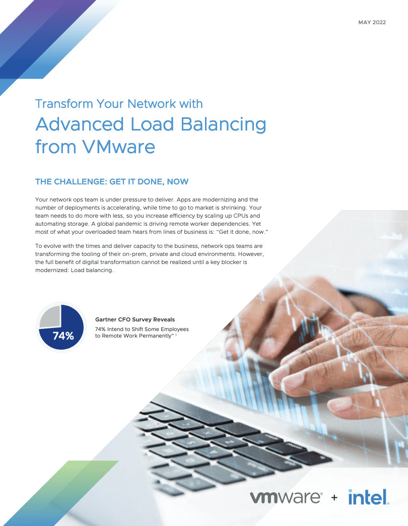 Transform You Network - Transform Your Network with Advanced Load Balancing from VMware