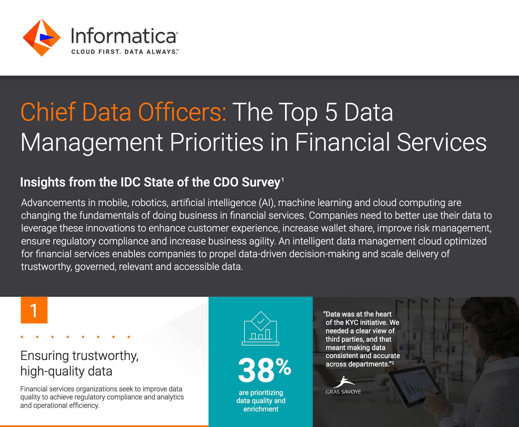 chief data officers - Chief Data Officers: The Top 5 Data Management Priorities in Financial Services