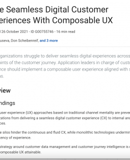 Contentstack a Strong Performer 260x320 - Gartner: Drive Seamless Digital Customer Experiences with Composable UX
