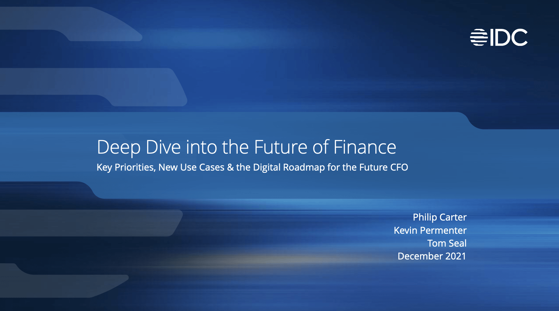 IDC Research - Alteryx & IDC Research: Deep Dive into the Future of Finance