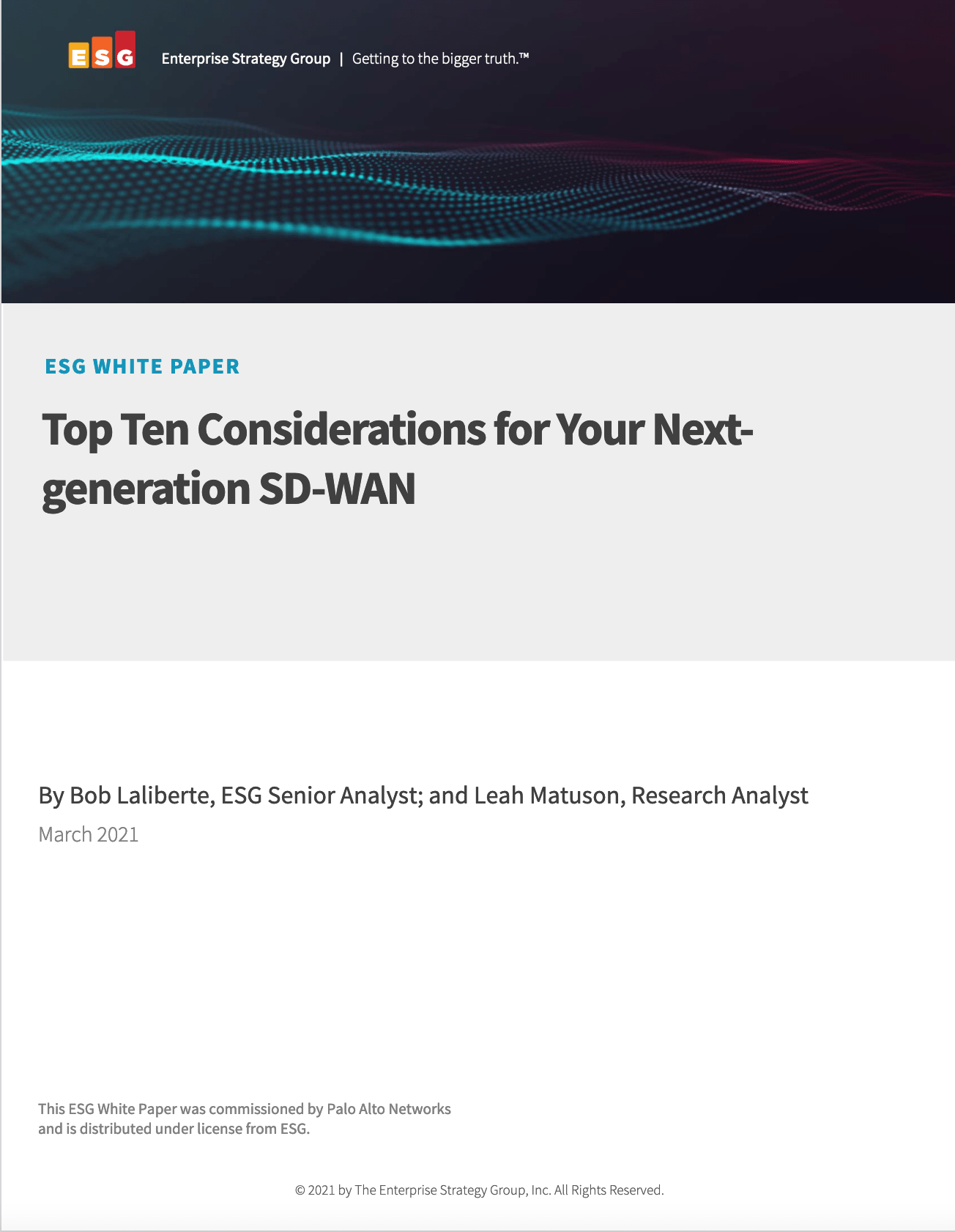 Top Ten Considerations - Top Ten Considerations for Your Next-generation SD-WAN
