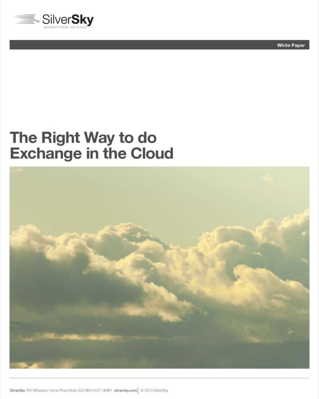 The Right Way to Do Exchange in the Cloud