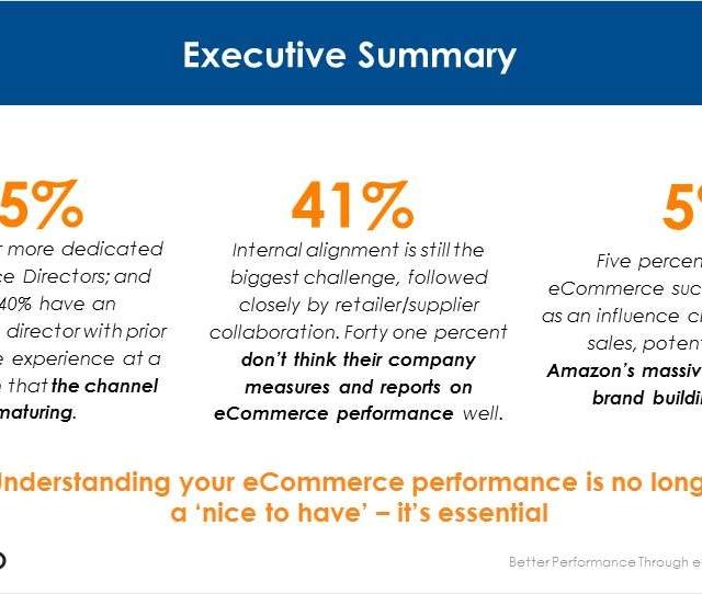 Recent study: As eCommerce channel matures,  it remains under-utilized for brand building.