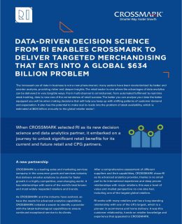 Data-Driven Decision Science From RI Enables Crossmark to Deliver Targeted Merchandising