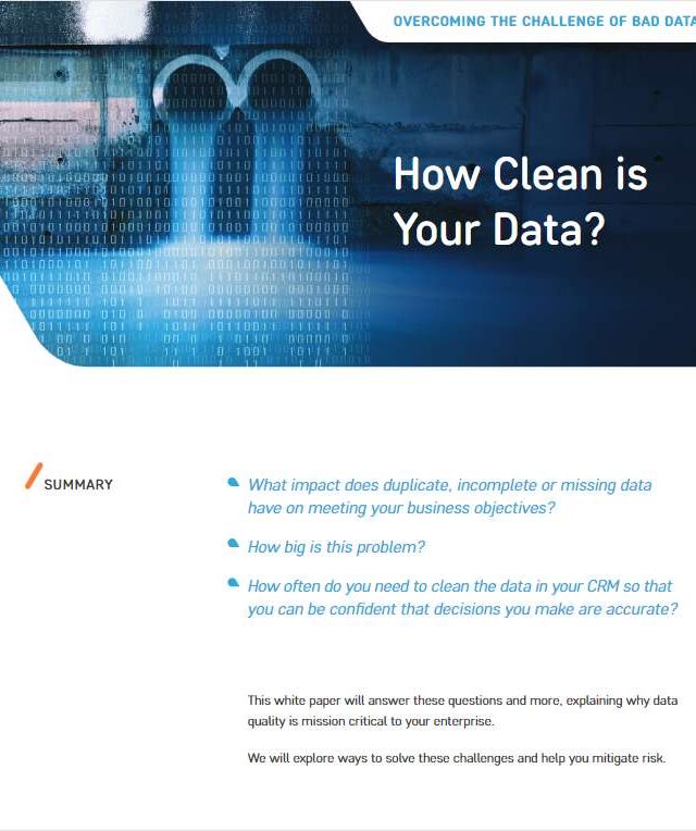 How Clean is Your Data