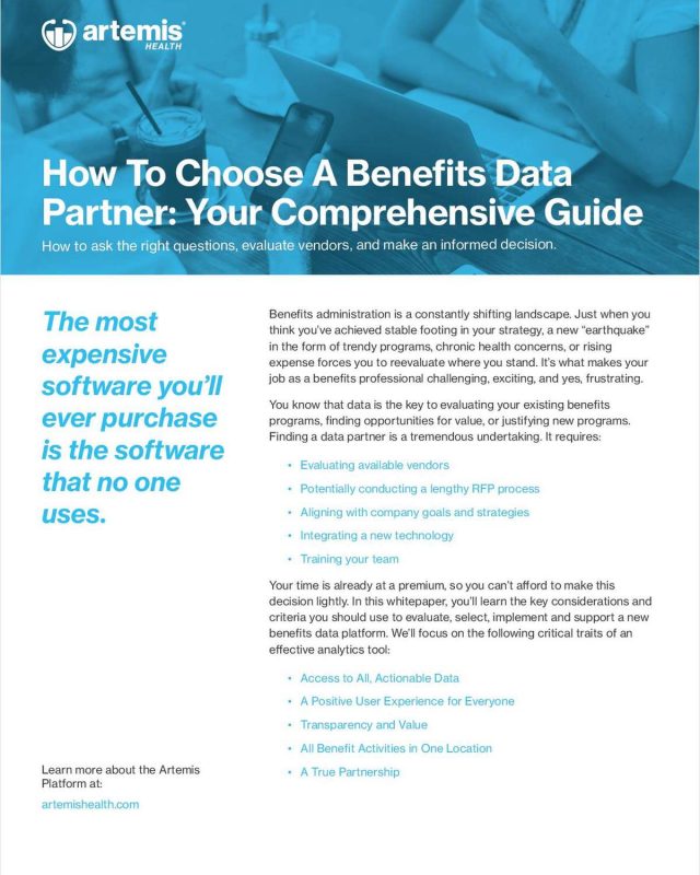 How To Choose A Benefits Data Partner: Your Comprehensive Guide