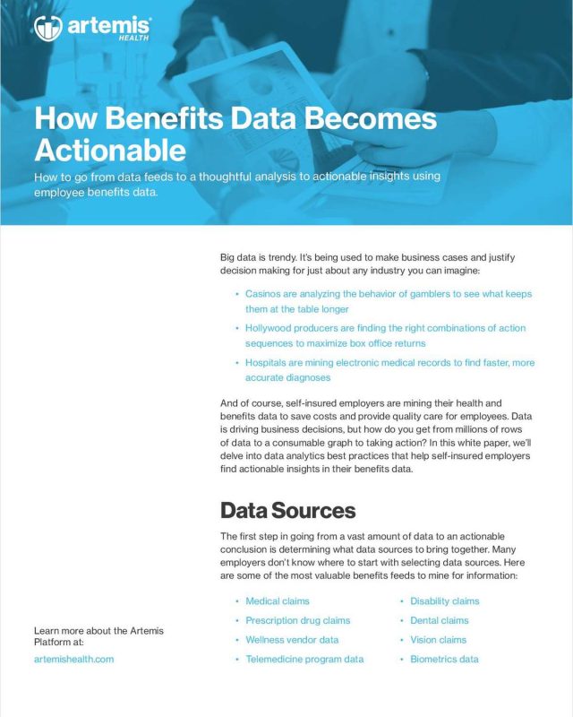 How Benefits Data Becomes Actionable