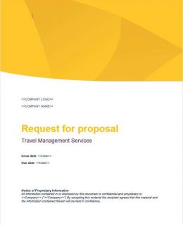 A Free RFP Template for Your Global Travel Program
