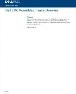 Dell EMC PowerMax -- Accelerating innovation in your mission-critical data storage