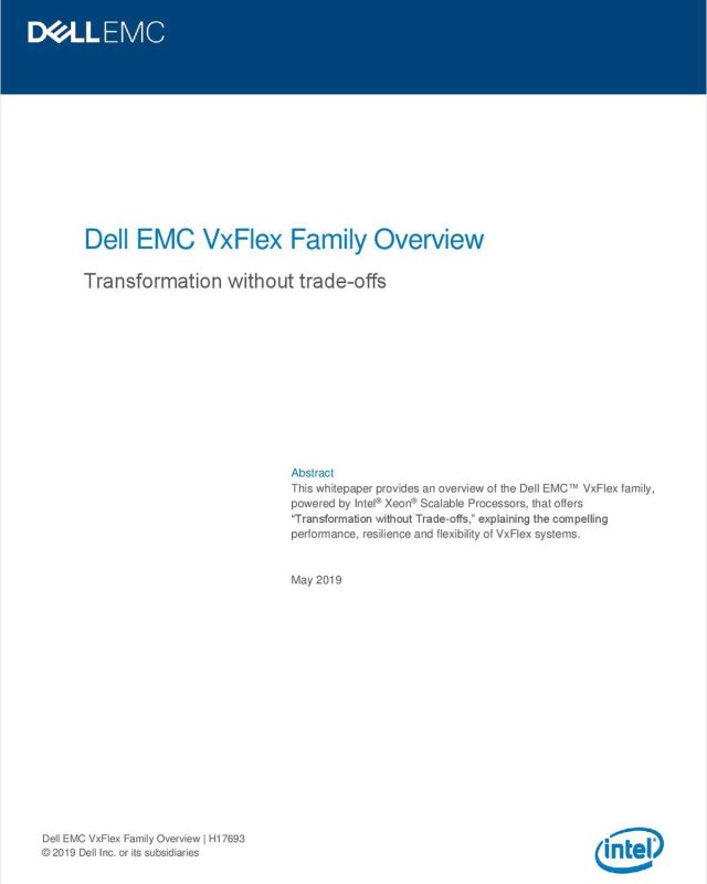 Unlock scalability and business agility with Dell EMC VxFlex
