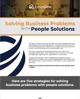 Solving Business Problems with People Solutions
