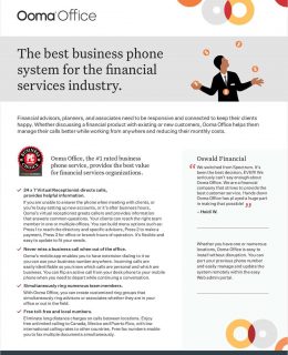 The best business phone system for the financial services industry