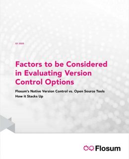 Factors to be Considered in Evaluating Version Control Options