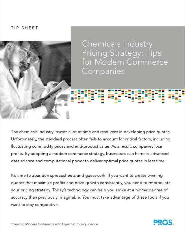 Chemicals Industry Pricing Strategy: Tips for Modern Commerce Companies