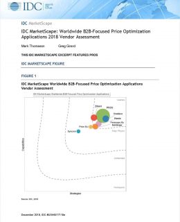 IDC MarketScape on B2B Price Optimization Vendors