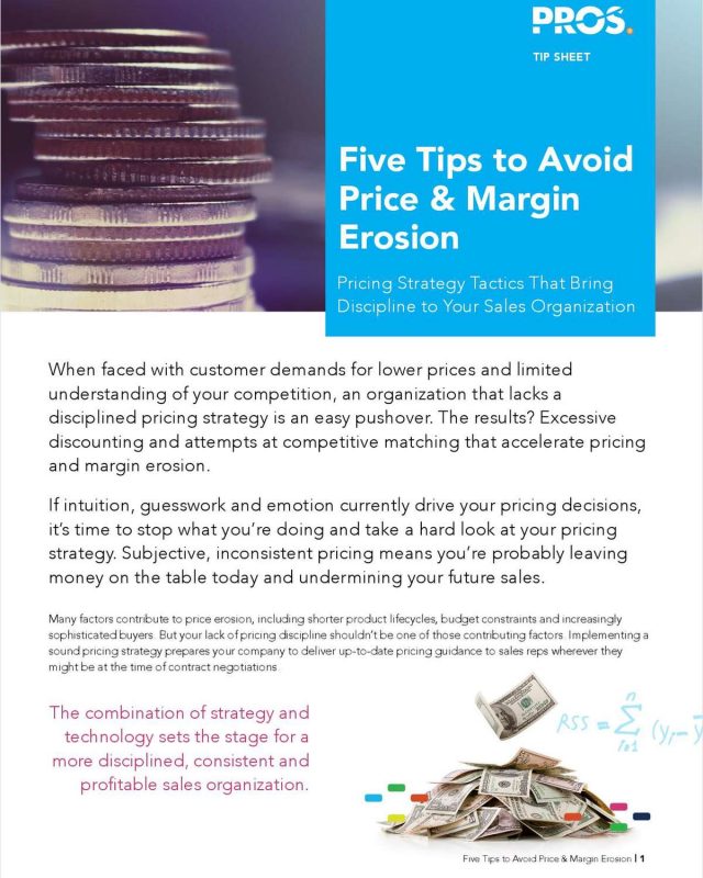 5 Tips to Avoid Price & Margin Erosion