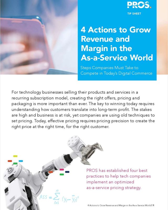 4 Actions to Grow Revenue and Margin in the As-a-Service World