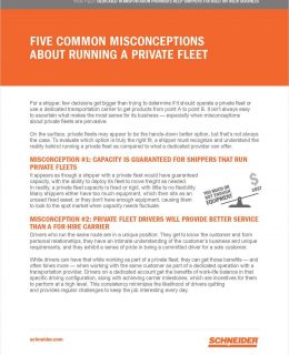 Five Common Misconceptions About Running a Private Fleet